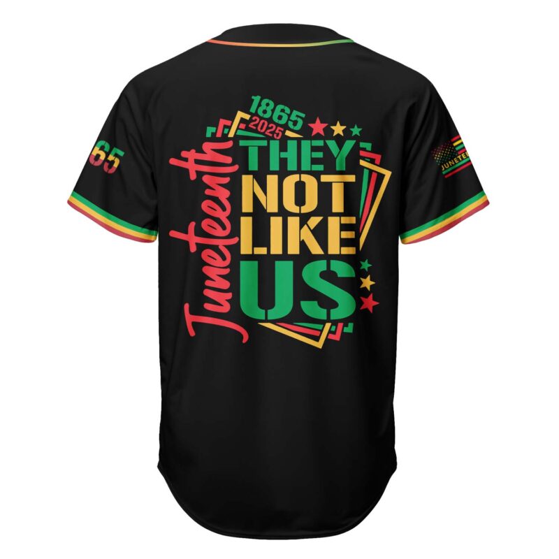 Juneteenth They Not Like Us Baseball Jersey