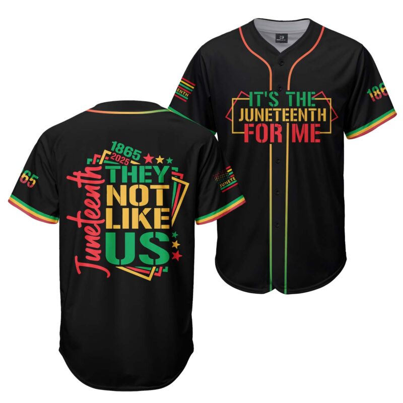 Juneteenth They Not Like Us Baseball Jersey