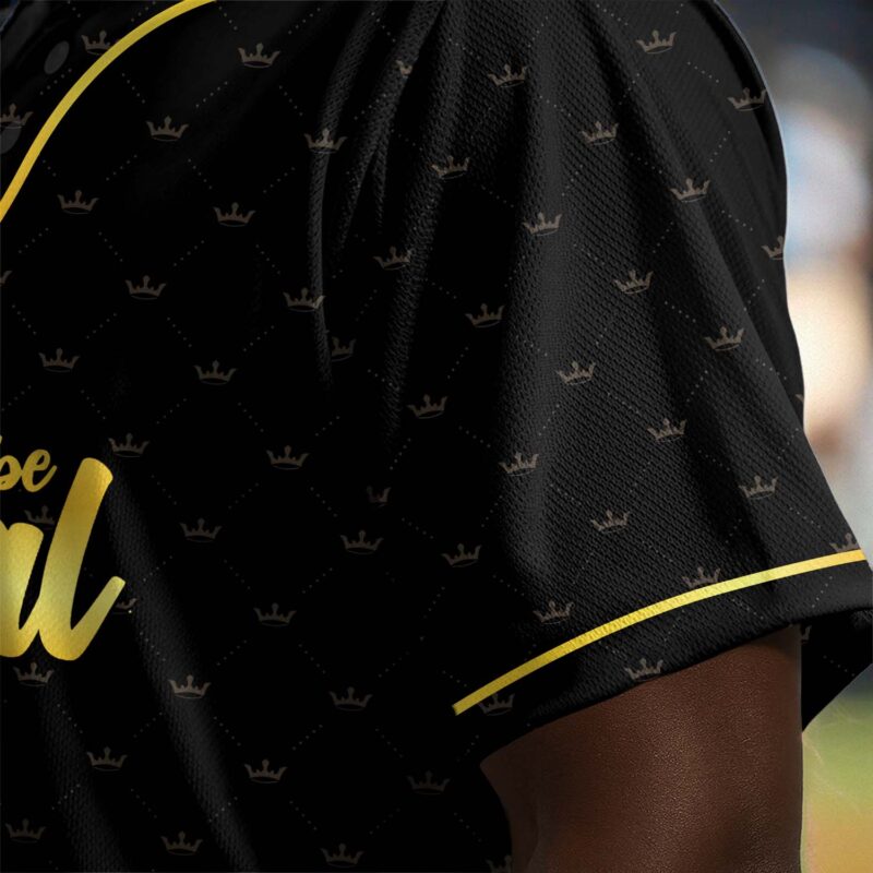 Strong Powerful Confident King Blessed Unique Baseball Jersey