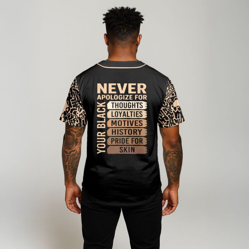 Black Excellence Baseball Jersey