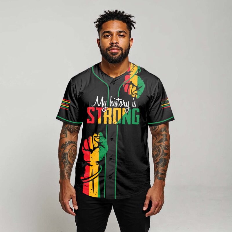 My History Is Strong Baseball Jersey