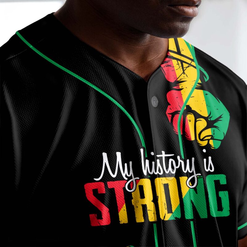 My History Is Strong Baseball Jersey