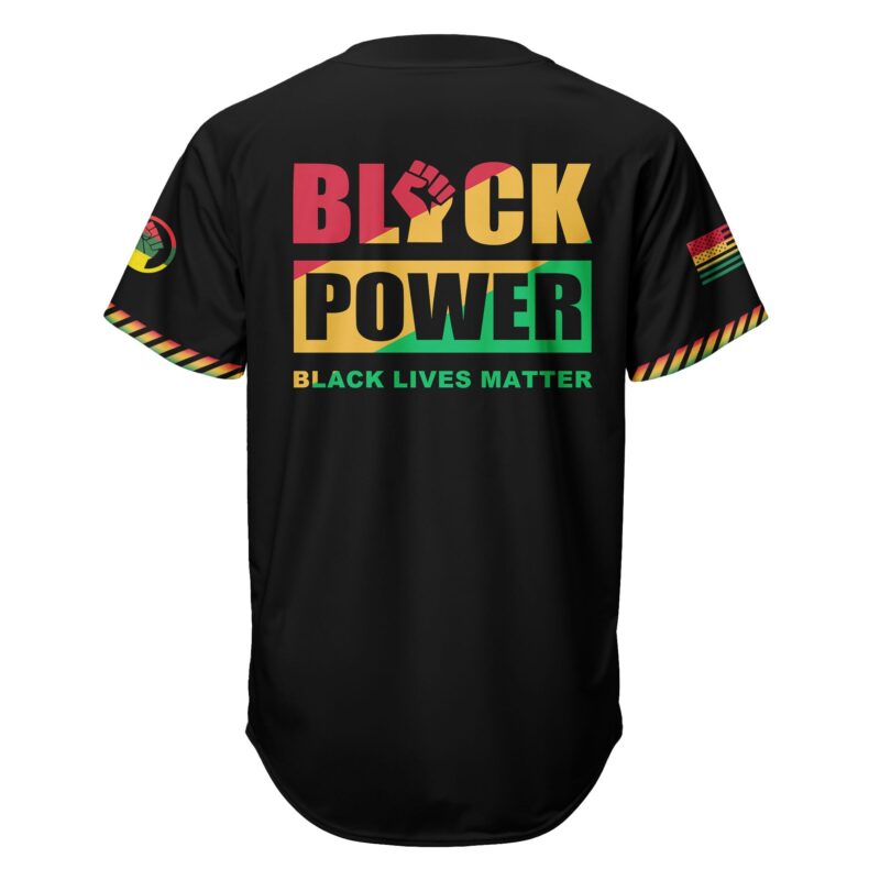 Black Power Baseball Jersey