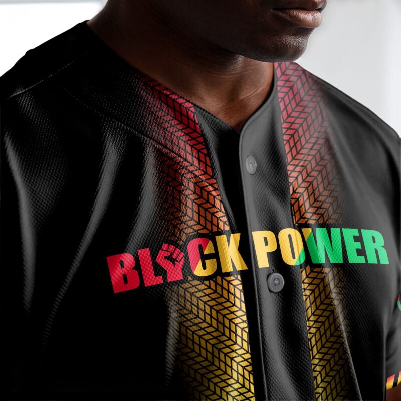 Black Power Baseball Jersey