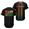 Black Power Baseball Jersey