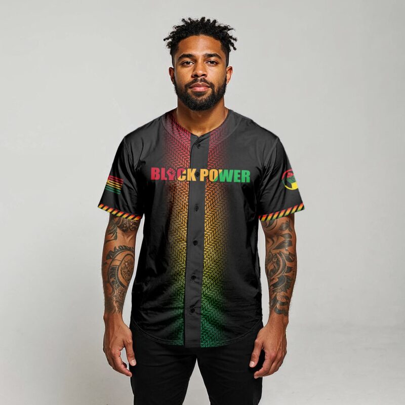 Black Power Baseball Jersey