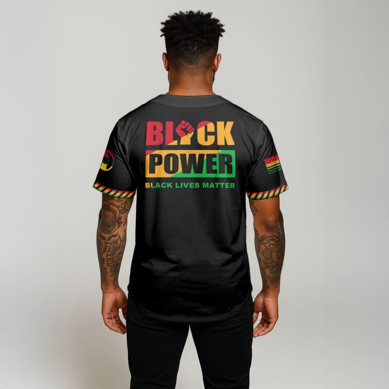 Black Power Baseball Jersey