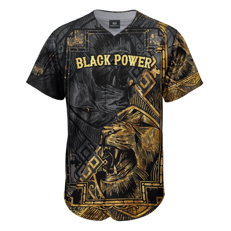 Black Power Baseball Jersey