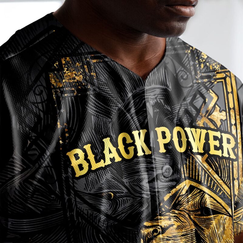 Black Power Baseball Jersey