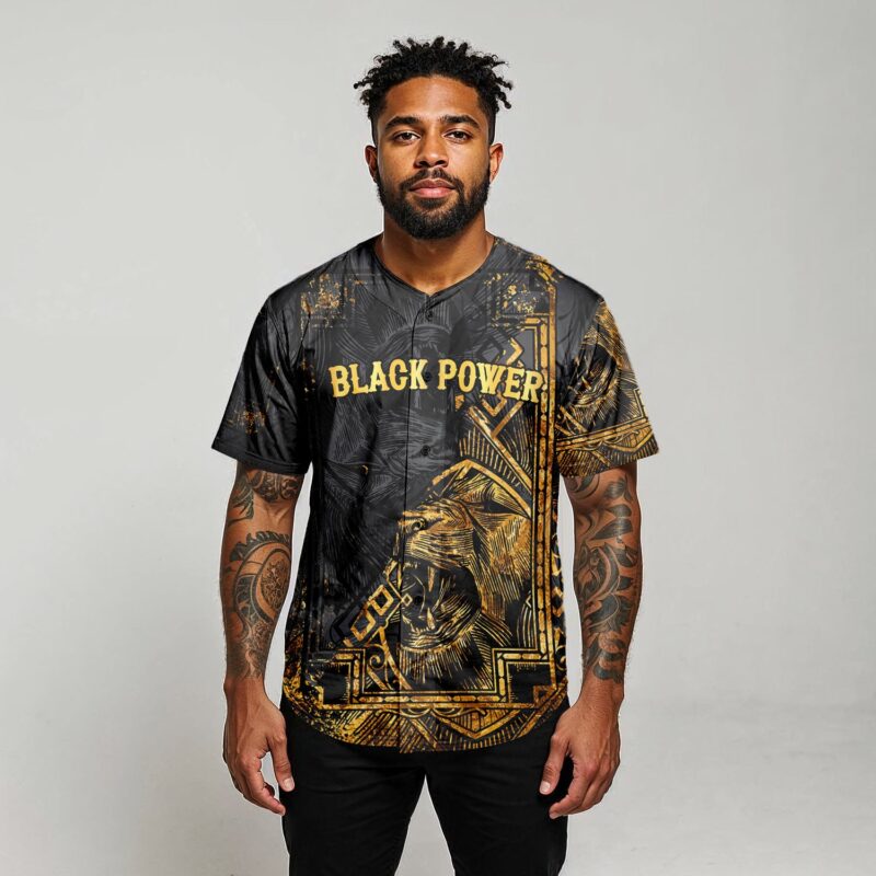 Black Power Baseball Jersey