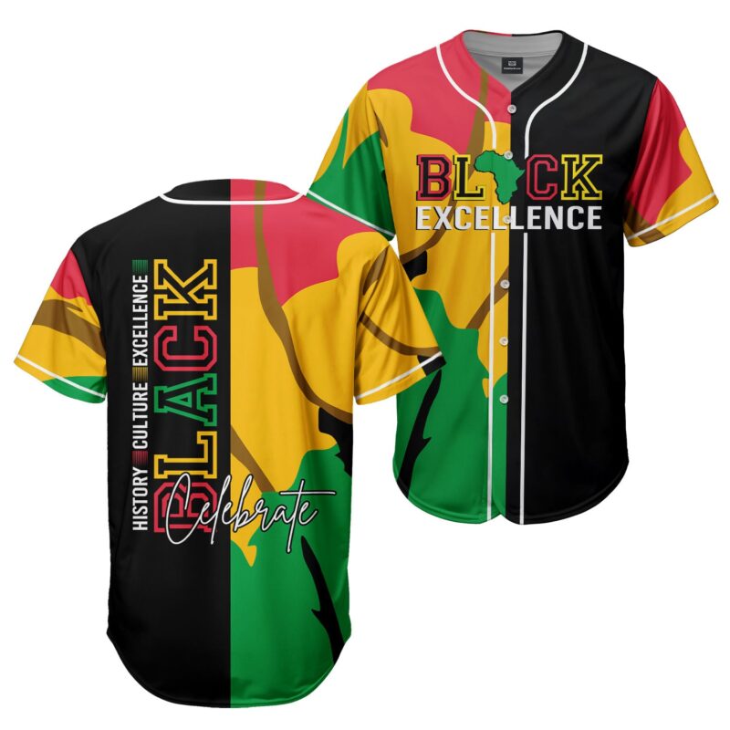 Black Culture Baseball Jersey