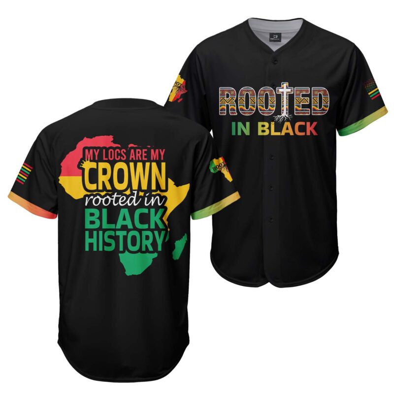 Rooted In Black Baseball Jersey