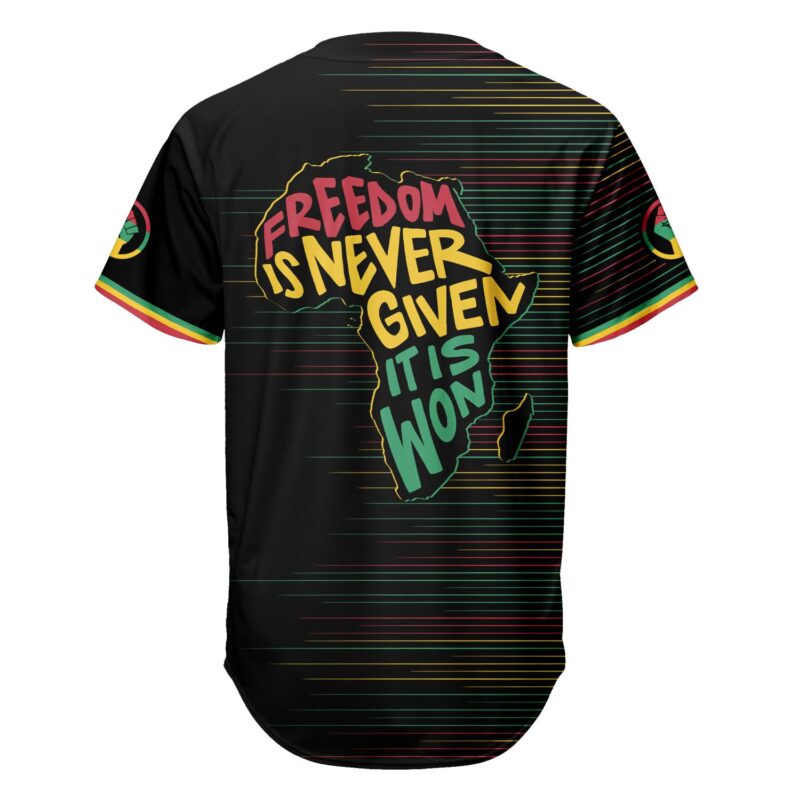 Black Power Won Baseball Jersey