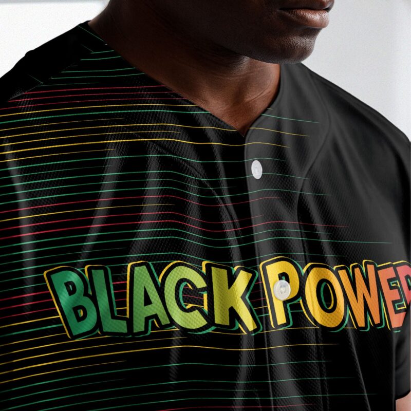 Black Power Won Baseball Jersey