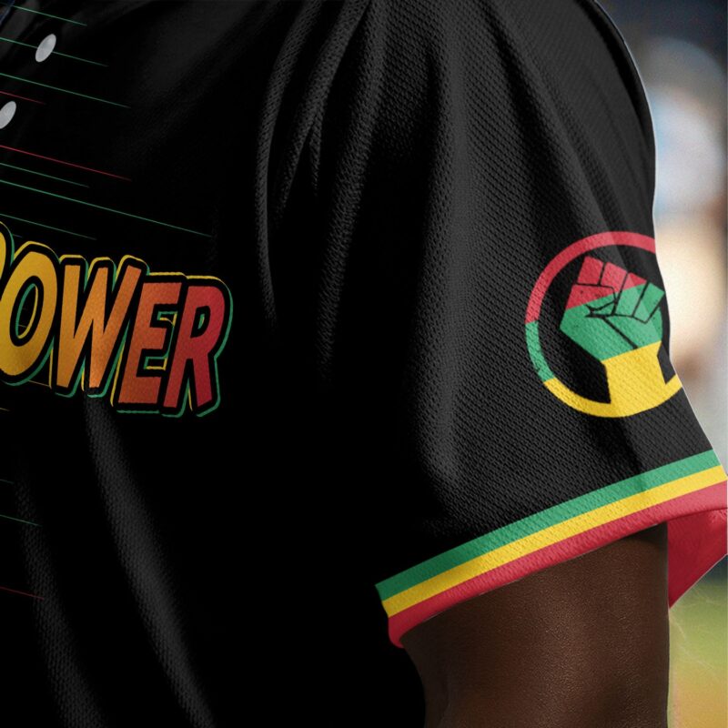 Black Power Won Baseball Jersey
