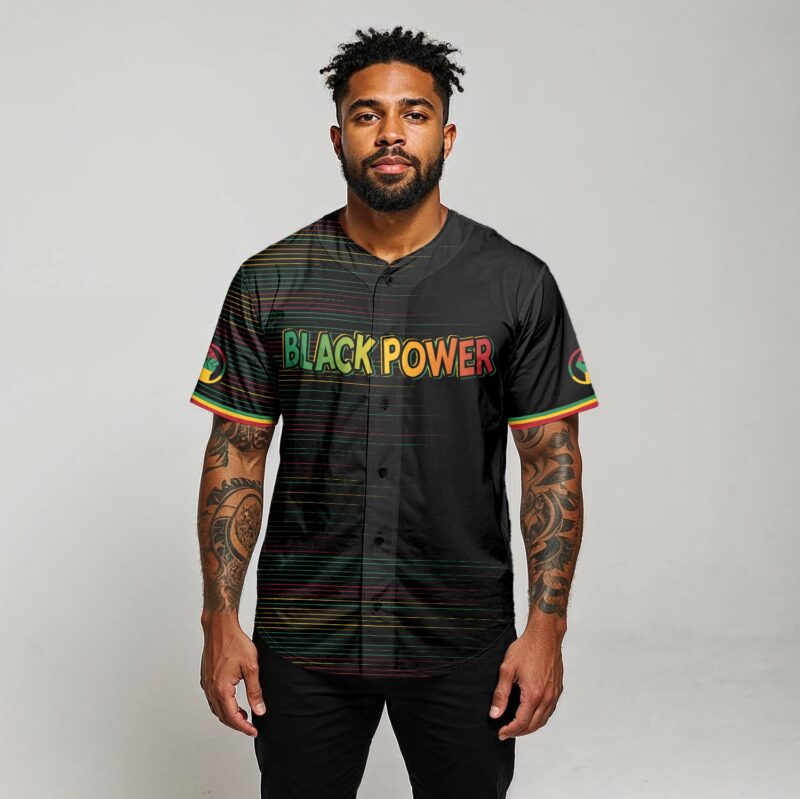 Black Power Won Baseball Jersey