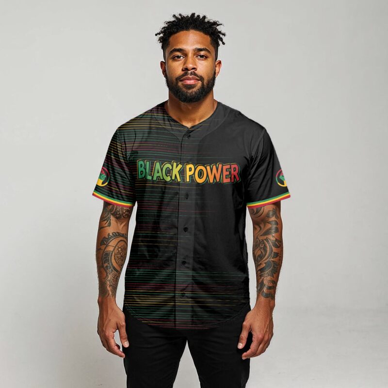 Black Power Won Baseball Jersey