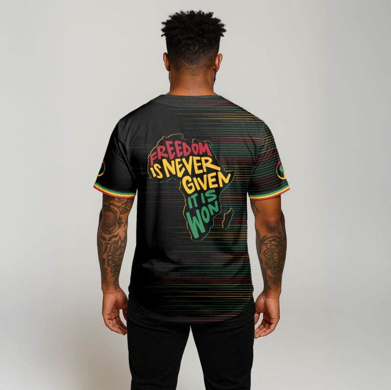 Black Power Won Baseball Jersey
