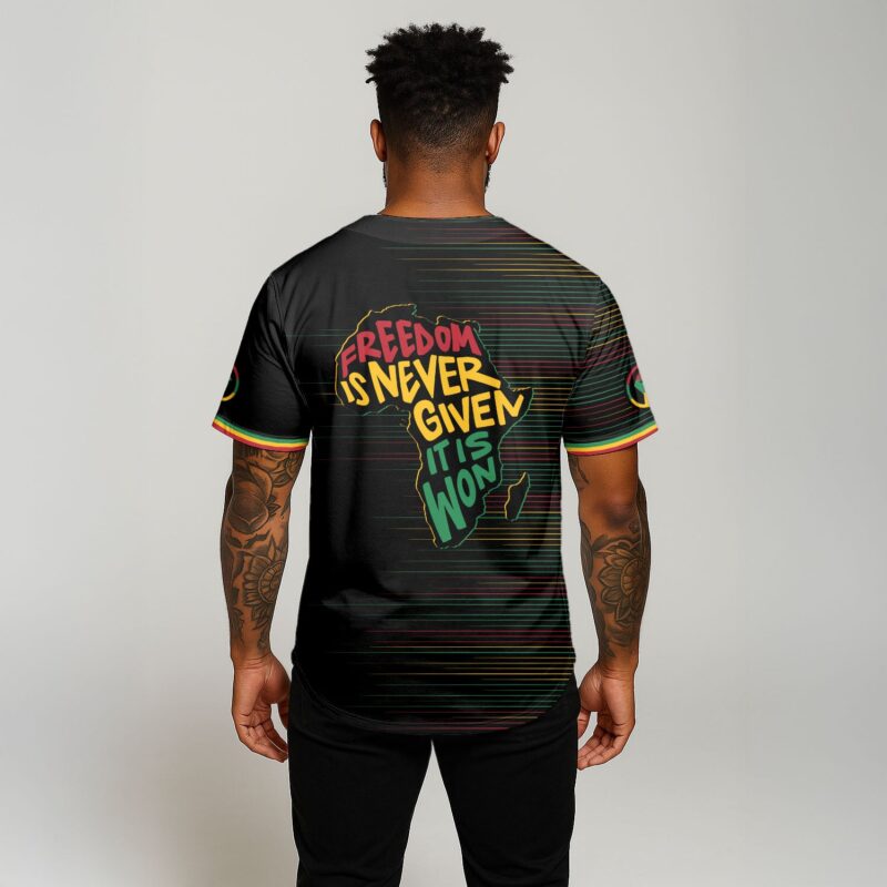 Black Power Won Baseball Jersey