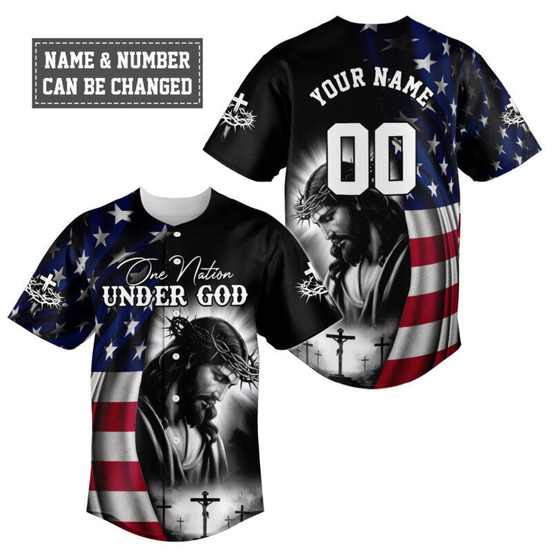 One Nation Under God Baseball Jersey