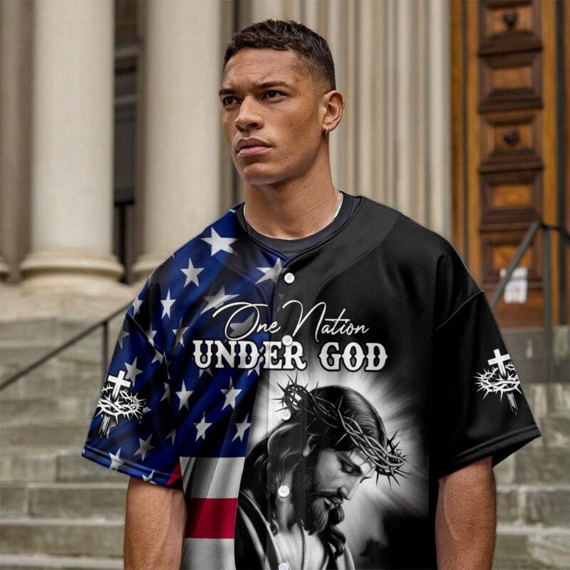 One Nation Under God Baseball Jersey