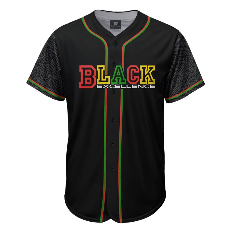 Black Excellence Baseball Jersey
