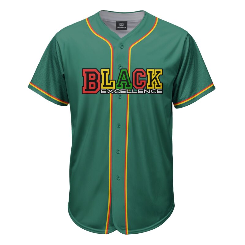 Black Excellence Baseball Jersey