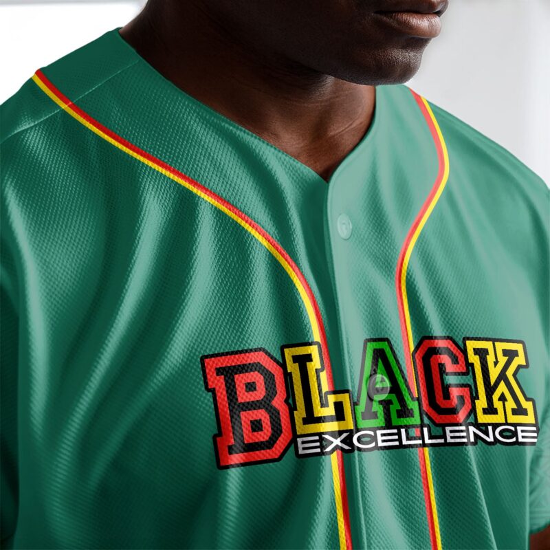 Black Excellence Baseball Jersey