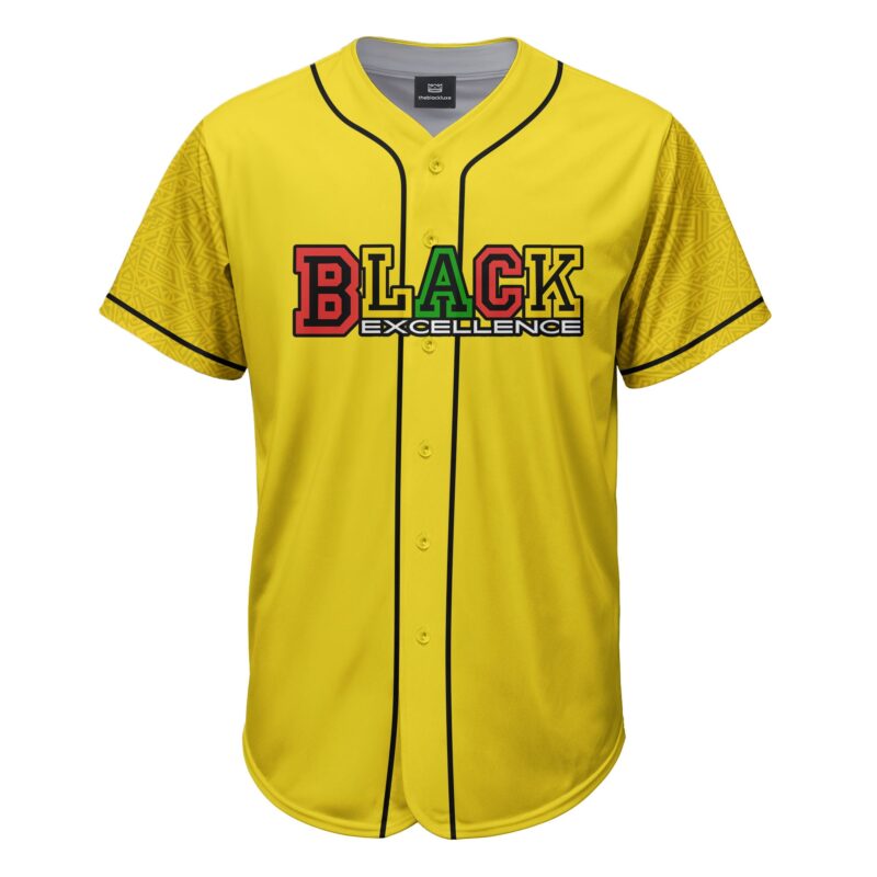 Black Excellence Baseball Jersey