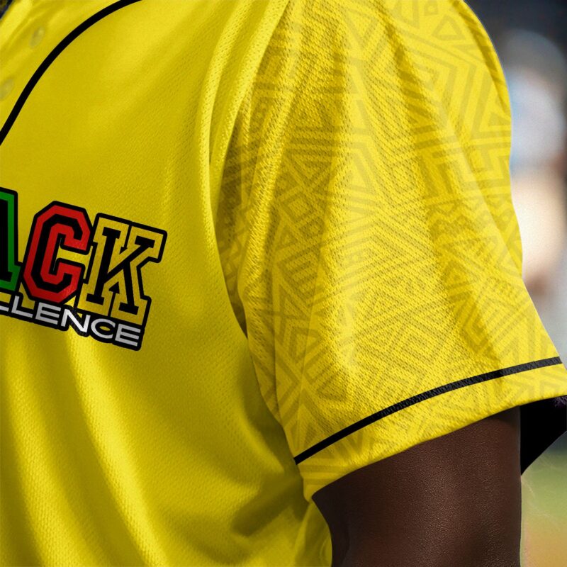 Black Excellence Baseball Jersey