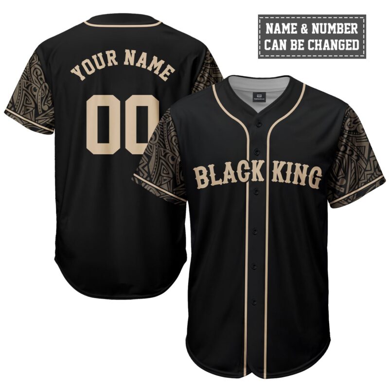 Black King Baseball Jersey