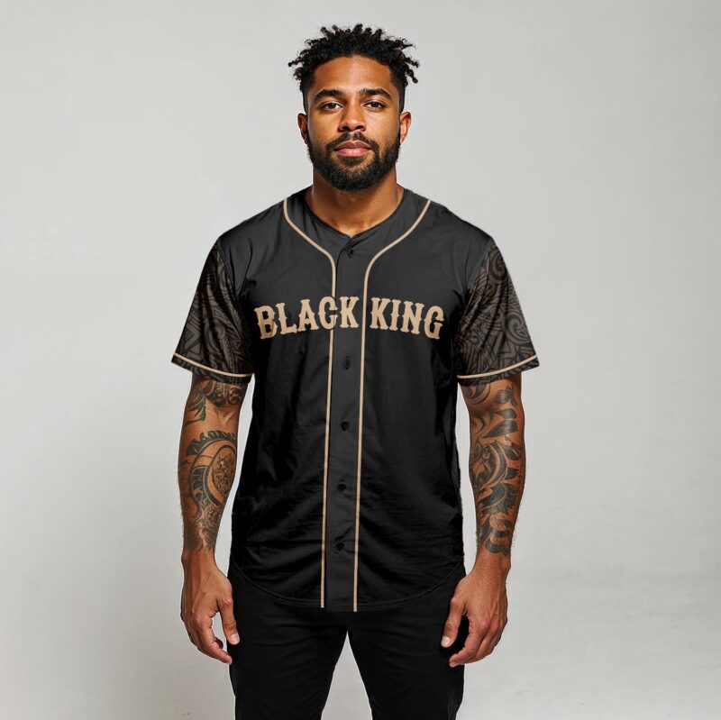 Black King Baseball Jersey