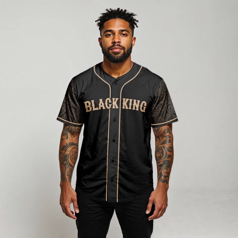 Black King Baseball Jersey