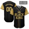 Black King Spirit Baseball Jersey