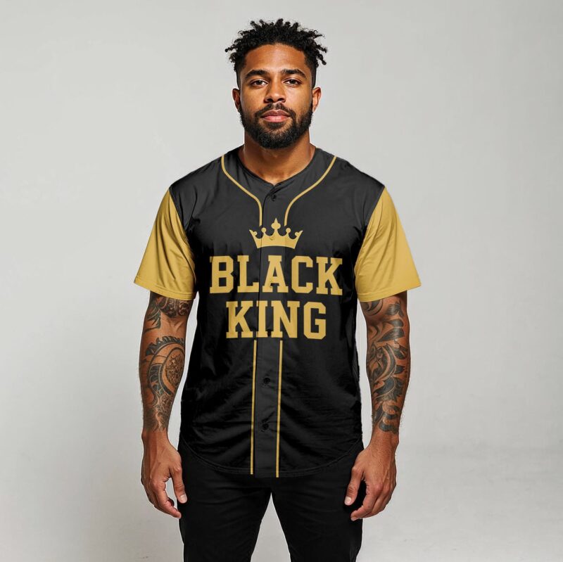 Black King Spirit Baseball Jersey