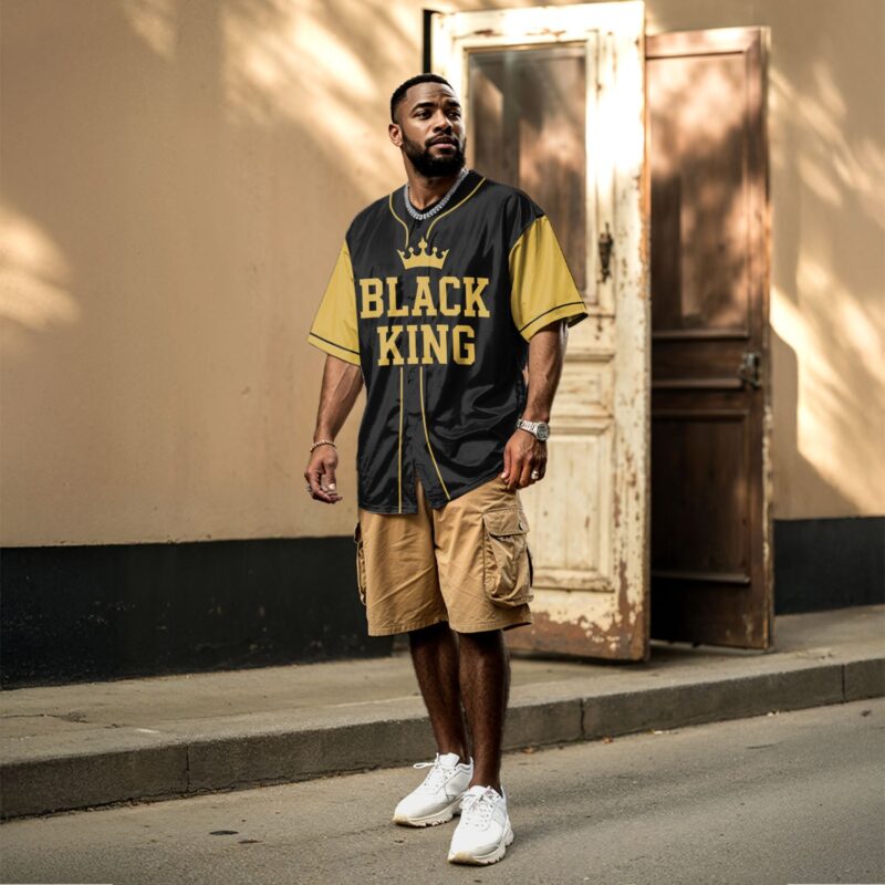 Black King Spirit Baseball Jersey
