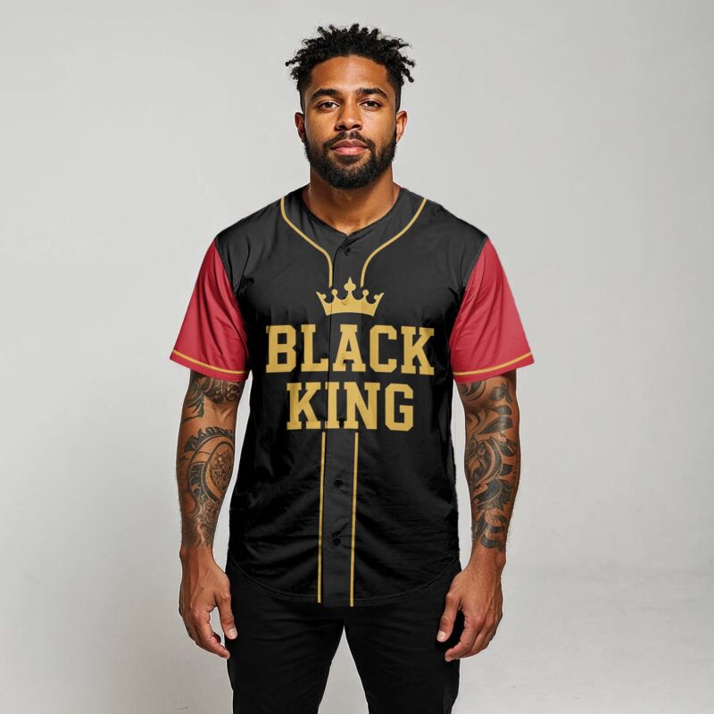 Black King Spirit Baseball Jersey