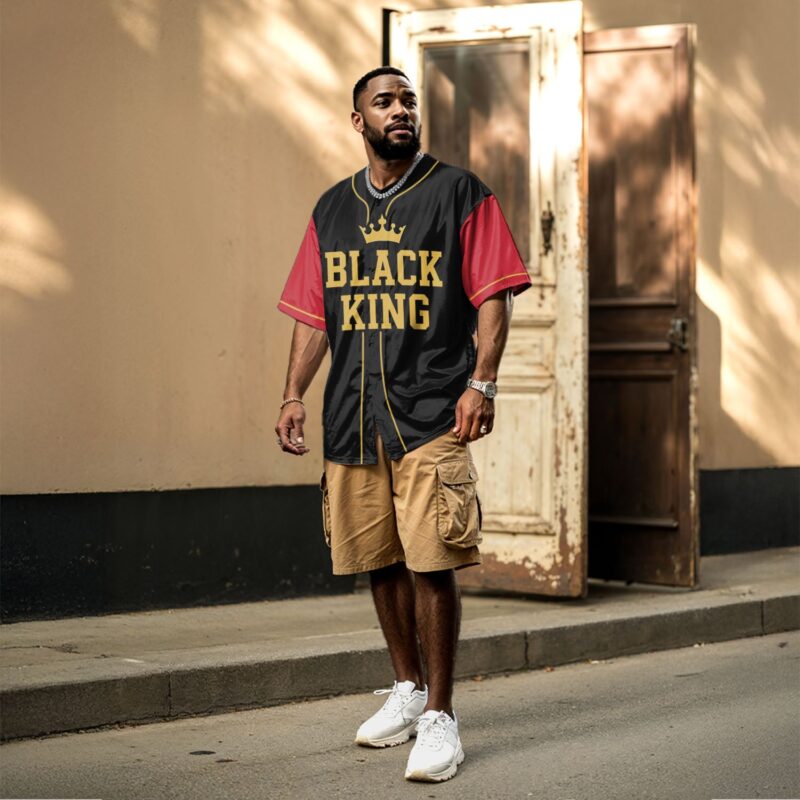 Black King Spirit Baseball Jersey