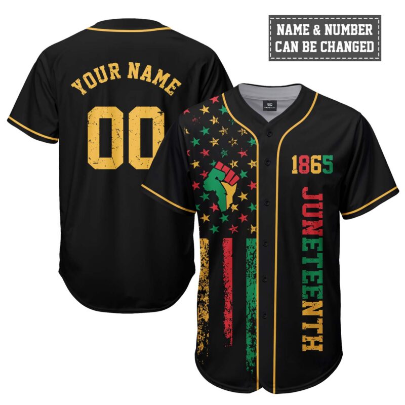 Juneteenth Is My Independence Day Baseball Jersey