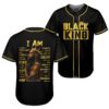Black King Man Baseball Jersey