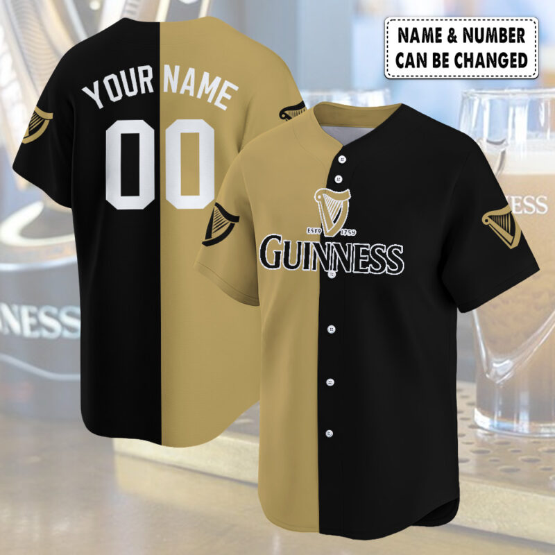 Personalized Guinness Baseball Jersey