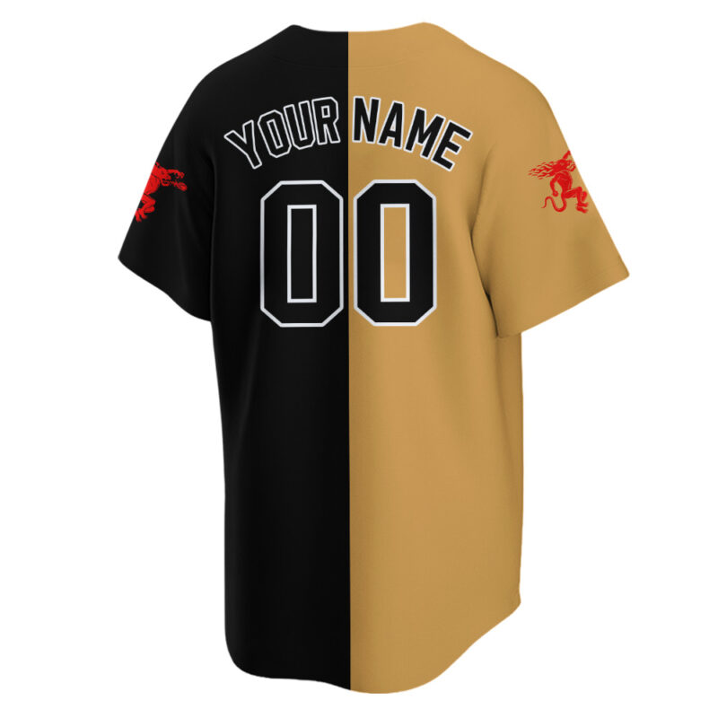 Personalized Fireball Baseball Jersey