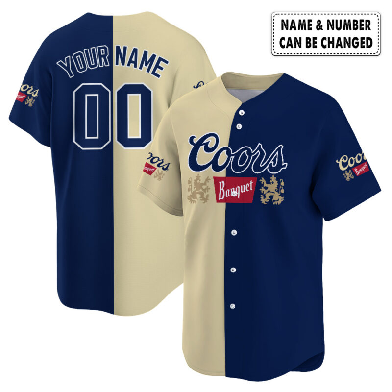Personalized Coors Banquet Baseball Jersey