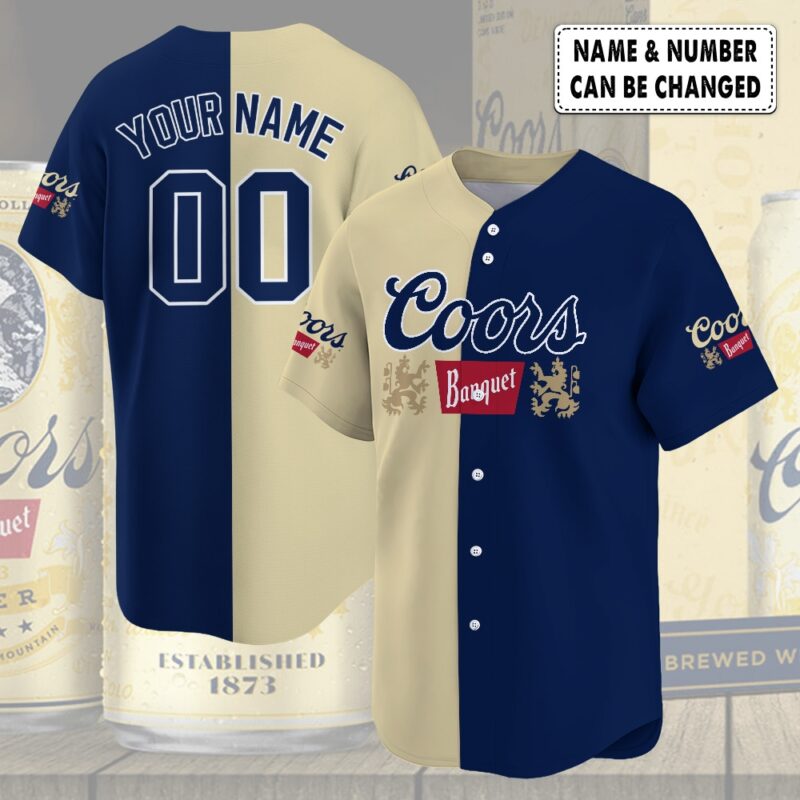Personalized Coors Banquet Baseball Jersey