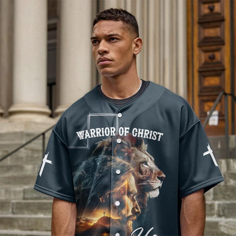 Warrior of Christ He is Risen Baseball Jersey