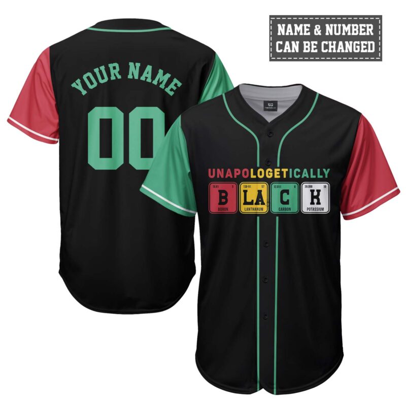 Unapologetically Black Baseball Jersey