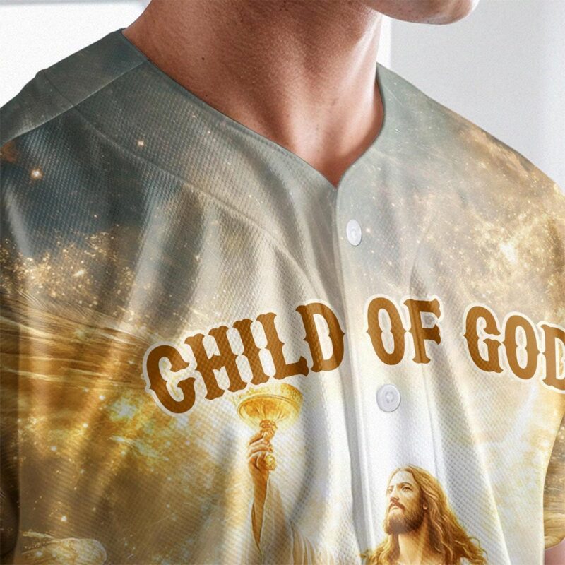 Child Of God He is Risen Baseball Jersey